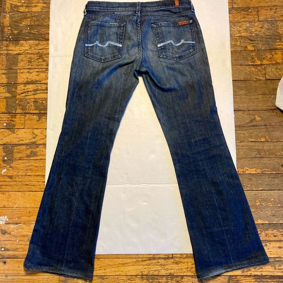 NWOT 7 for all Mankind Flare Jeans with Blue stripe size 29 - Picture 6 of 10
